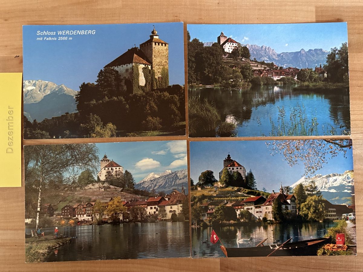 Ansichtskarten: AK von Schloss Werdenberg – Gebraucht aus Rümlang von Kartenpost1