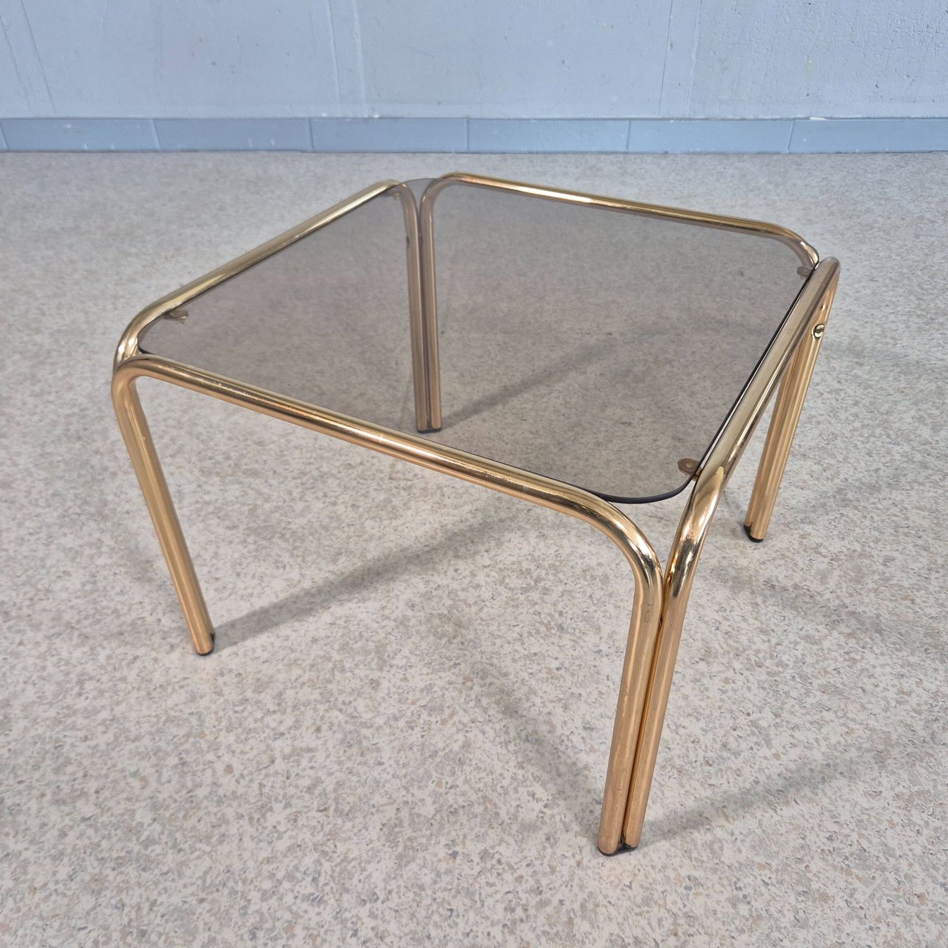Tavoli: Vintage Glas Metall Side Table Beistelltisch Coffee-Table – Usato da Nottwil venduto da Wondewa-Shop 7