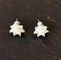 Boucles d'oreilles argentées/zirconias
