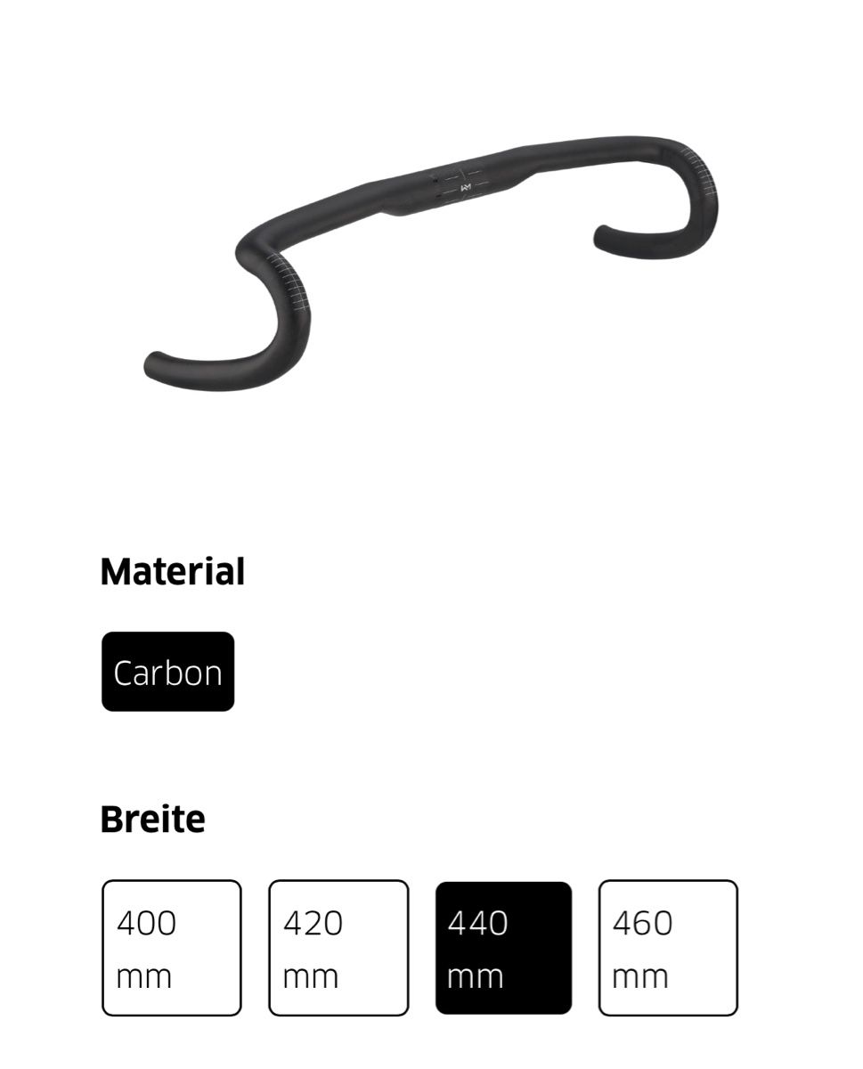 Pezzi di ricambio: Newmen Carbon dropbar lenker, 440mm – Usato da Winterthur venduto da tab_fp6s