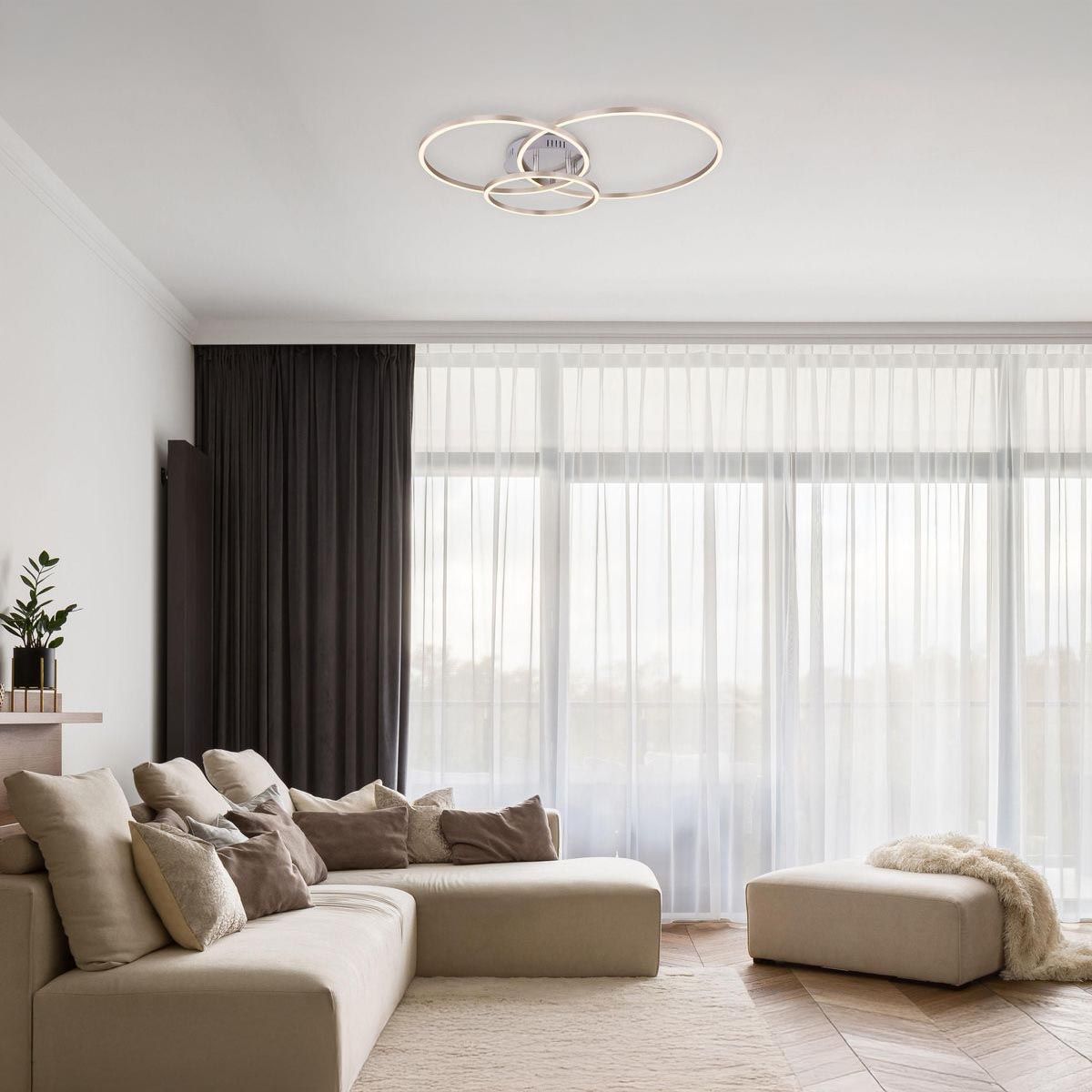 Lampadari & plafoniere: LED Deckenleuchte, Ringe, 68 cm x 55 cm – Nuovo (secondo la descrizione) da Kreuzlingen venduto da Smart-Light 1