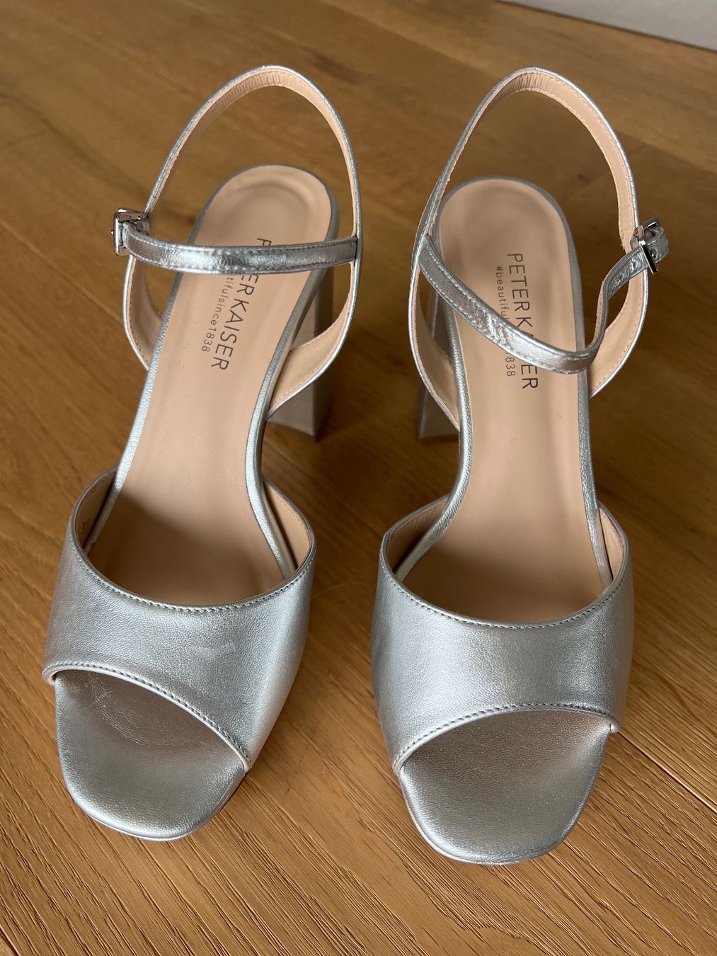 Kaiser Scarpe da donna: Plateausandale Silber - Peter Kaiser - ungetragen – Nuovo (secondo la descrizione) da Beringen venduto da Hei_8gff 2