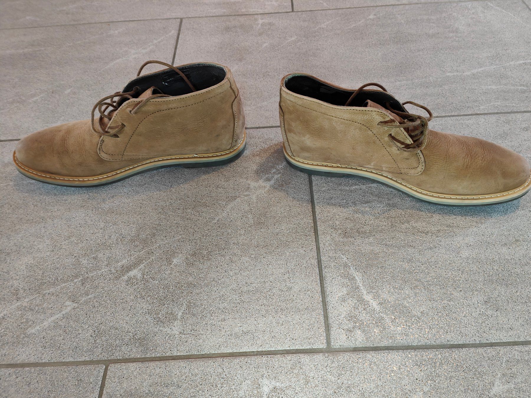 Scarpe da uomo: Eleganter halbhoher Lederschuh von Frank Wright, Gr. 40 – Usato da Mels venduto da velo-city 4