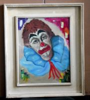 Clown Bild Signiert 60x70x5 cm