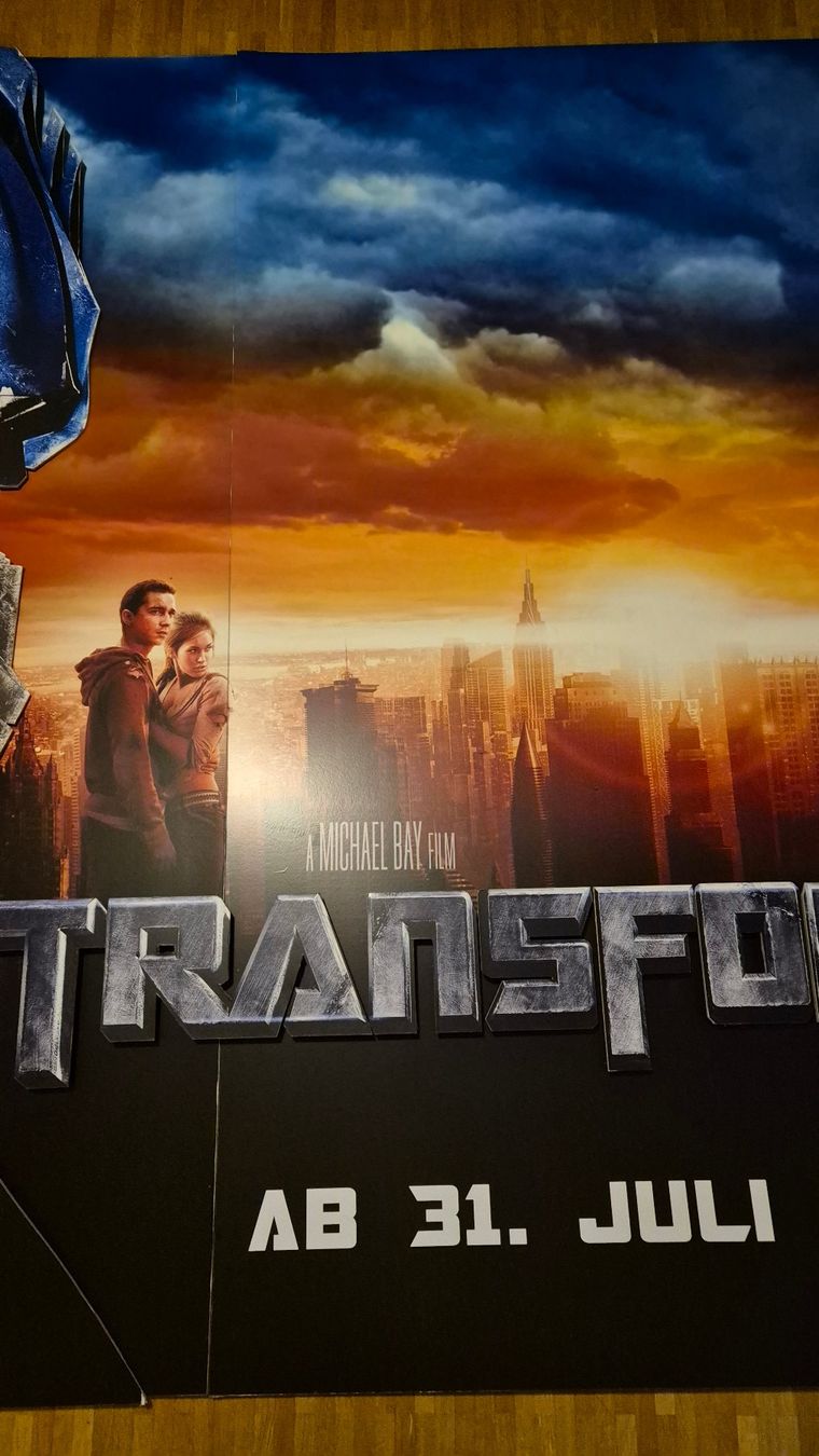 Home Cinema: Transformers Werbewand 2007 Kino Alhambra Bern – Usato da Bern venduto da Mertsch 5