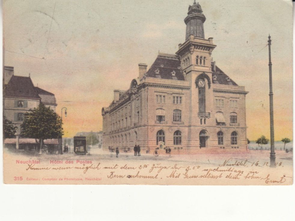 Cartes postales: Neuchâtel 1903 – D'occasion à Bürglen TG par StampGraf