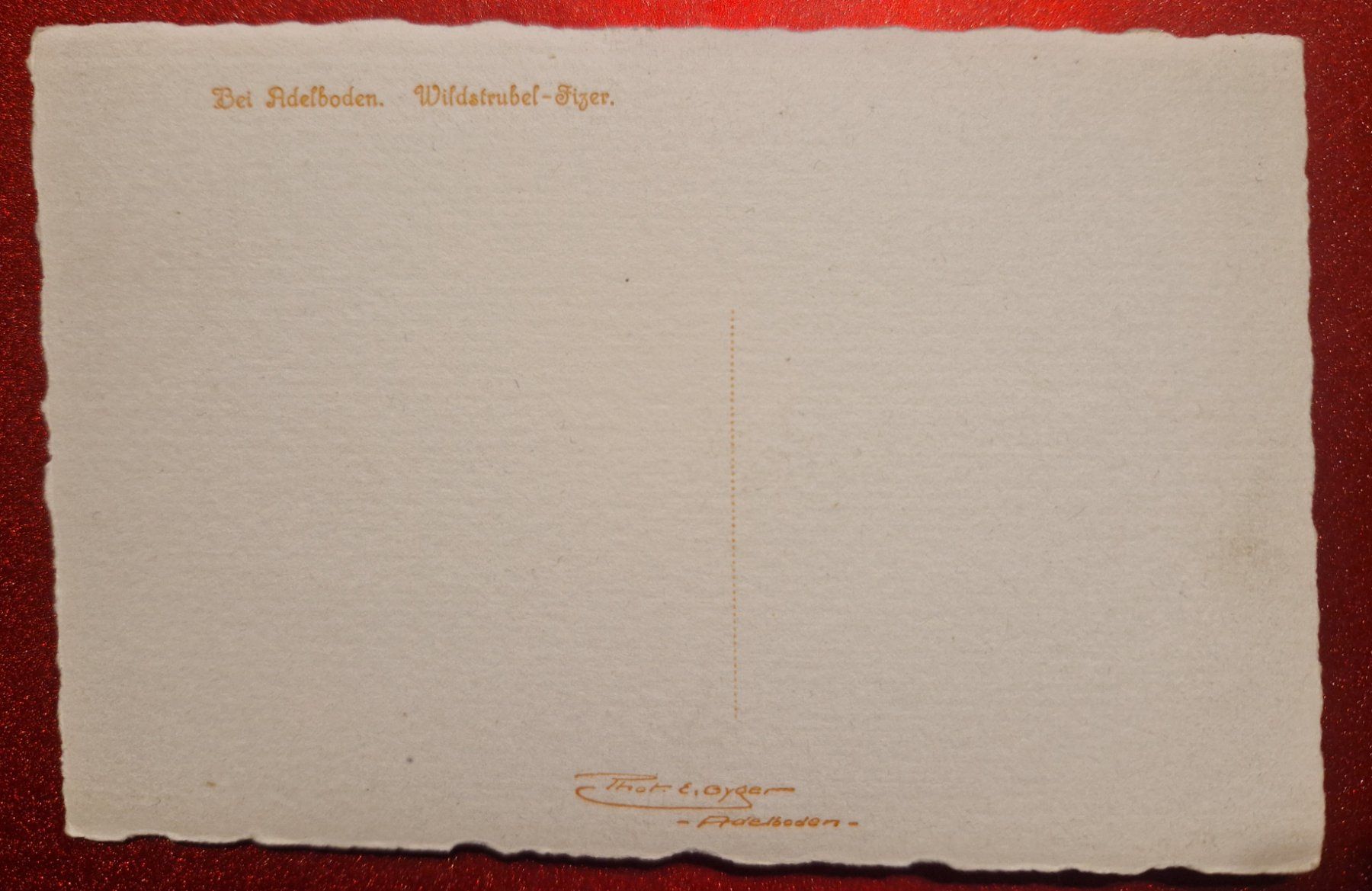 Cartoline postali: Bei Adelboden Wildstrubel-Fitzee top – Nuovo (secondo la descrizione) da Melchnau venduto da Arthurius 1