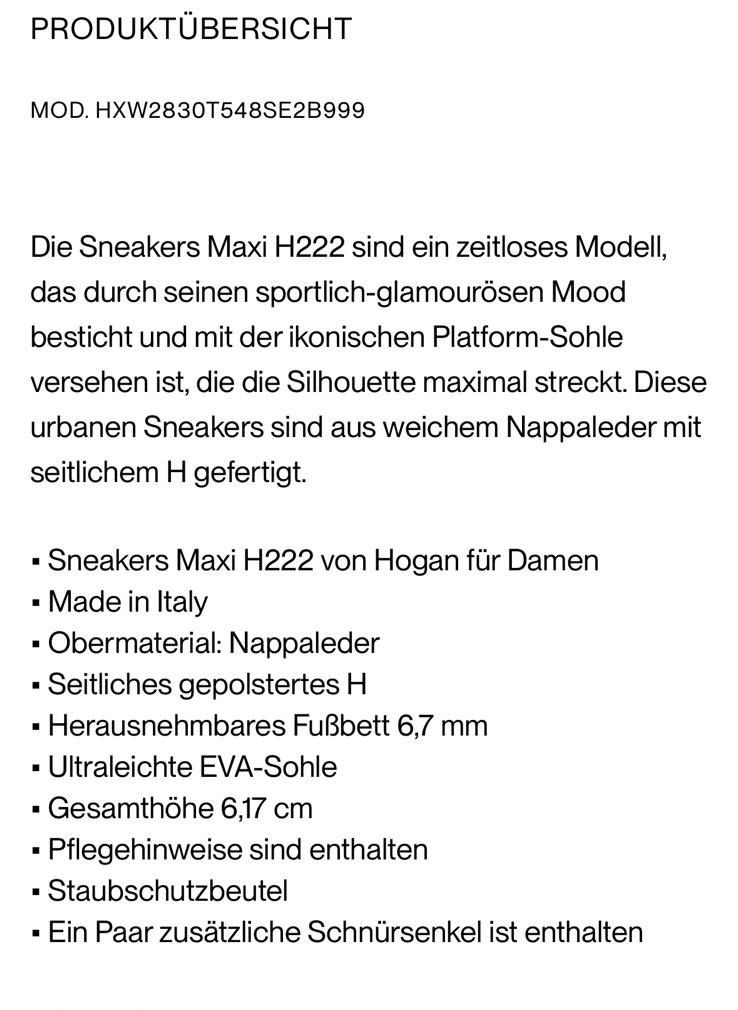Hogan Scarpe da donna: Hogan Sneaker – Nuovo (secondo la descrizione) da Wetzikon ZH venduto da Deba26 5