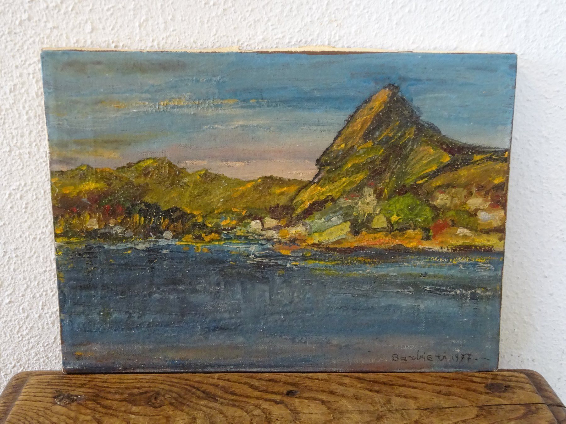 Gemälde: Lago di Lugano / Aldo Barbieri - 1977 – Gebraucht aus Esslingen von eintagammeer