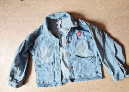 CHIPIE JEANS JACKE JEANSJACKE 128 GIRL MÄDCHEN TOP