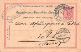 ÖSTERREICHISCHE POST CONSTANTINOPEL - Postkarte 1903
