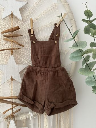 Süsse Musselin Baby Latzhose, Gr. 68 *NEU