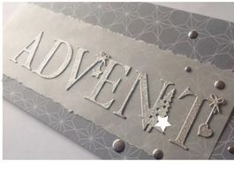 Stanzschablone Nr.720, Schrift, ADVENT (Sizzix geeignet)