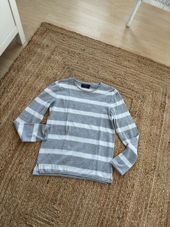 Pullover Pull&Bear gestreift grau weiss.S. Top Zustand 