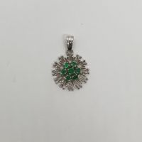 Echt 18K Gold - Smaragd Anhänger
