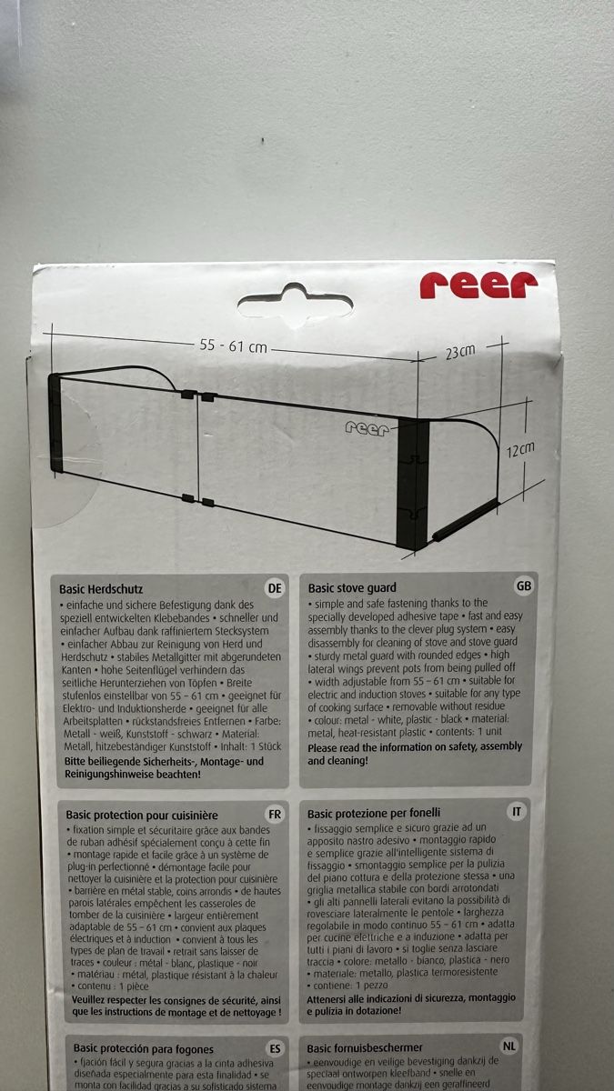 Reer Elettrodomestici da cucina: Herdschutz / Stove Guard NEU – Nuovo e nell'imballaggio originale da Zürich venduto da KrisZH 2