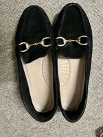 Loafers Schwarz, Wildleder, Gr. 41, wenig getragen