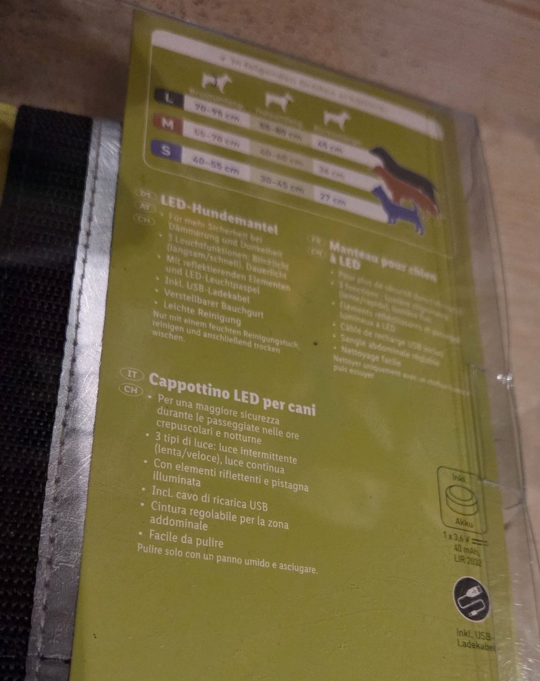 Abbigliamento: Hunde Leuchte Weste Gelb – Nuovo e nell'imballaggio originale da Niederbipp venduto da Trude04 7