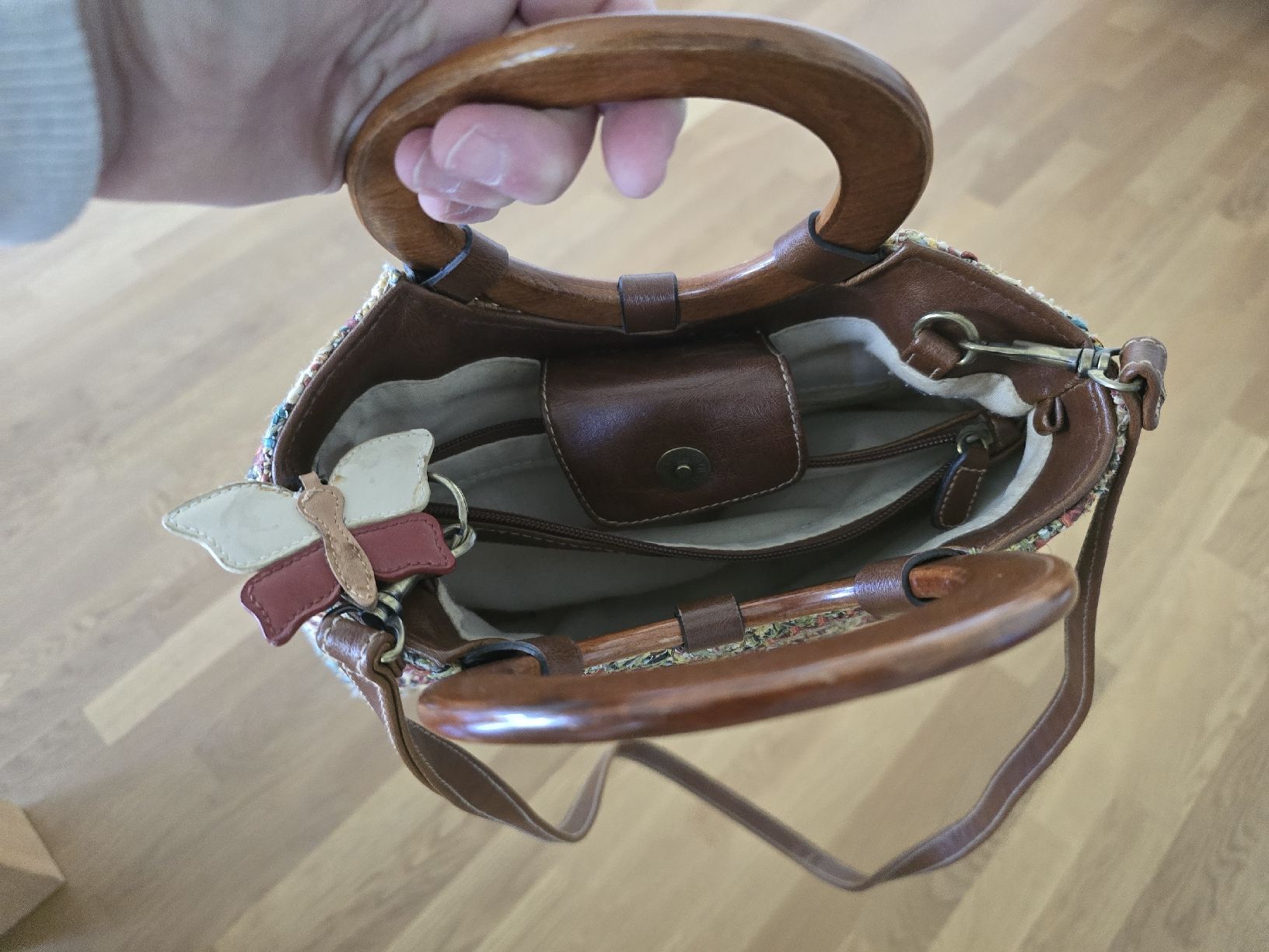 Taschen für Damen: Sac à main ROSETTI, anses bois, coloré – Neu (gemäss Beschreibung) aus BERN von froggyinternationale 3