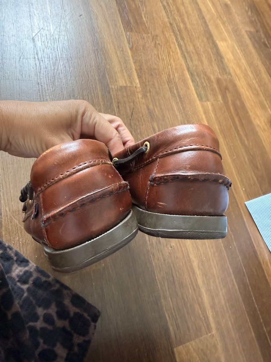 Scarpe da donna: Sebago Schooner Oiled Waxy Leather Deck Shoe Size 38 – Usato da Uerikon venduto da kpr_t5k2 5
