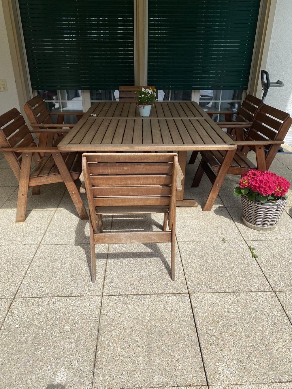Tischset: Australische Teakholz-Garten-Essgruppe – Gebraucht aus Zürich von Sydney20011 4
