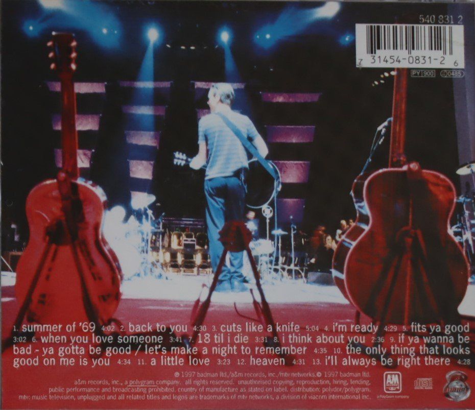 CDs: Bryan Adams -Unplugged – Gebraucht aus Luzern von CONTENTI 2