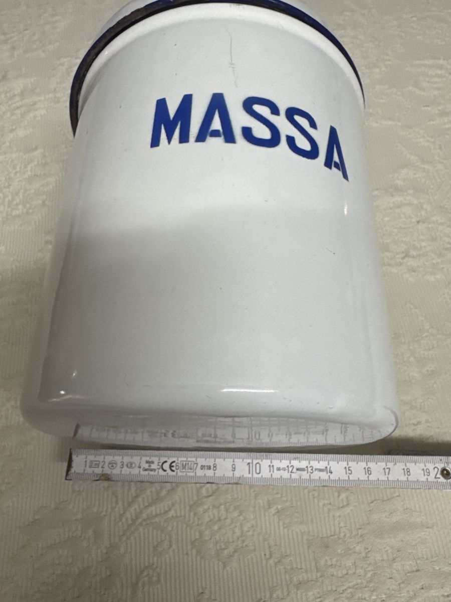 Pentole: Emaille Dose MASSA Vintage blau/weiss – Usato da Gams venduto da ver_n7n9 1
