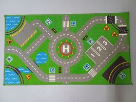 Spielteppich Kinder Teppich Automotiv; sauber erhalten