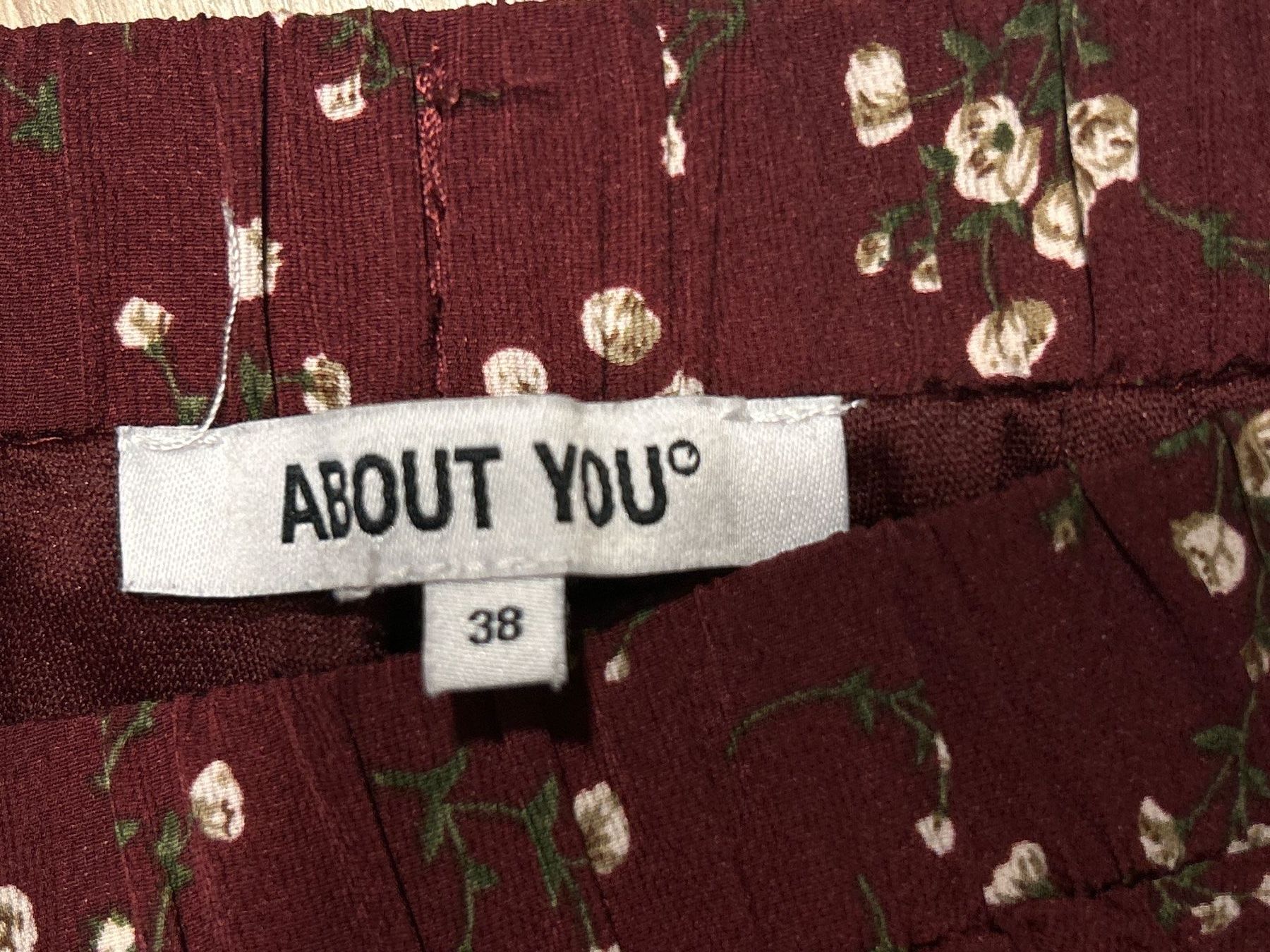 Gonne: Jupe bordeaux mit Muster von About You Gr. 38 – Usato da Brunnen venduto da Nala2929 4