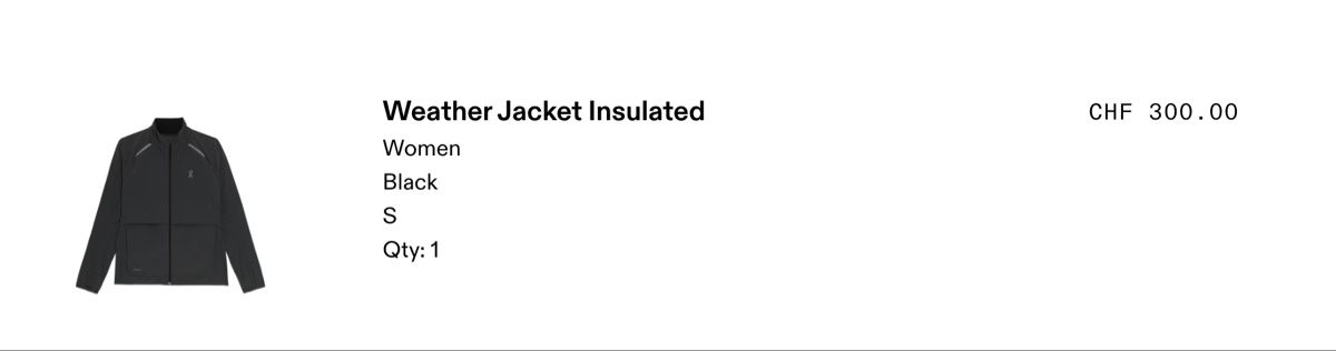 Giacche: On Weather Jacket Insulated – Nuovo (secondo la descrizione) da Uetikon am See venduto da gre_5mqs 1
