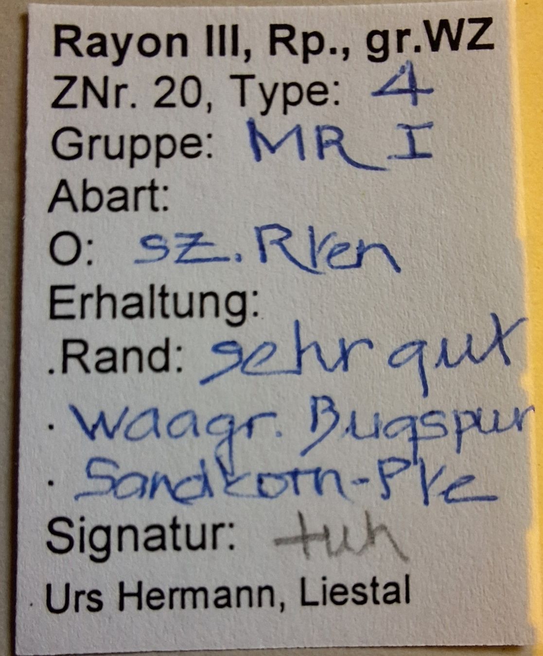 Tutti i francobolli: Rayon 20 Typ 4 MR - I mit Befund – Usato da Balgach venduto da SIMEON27 2