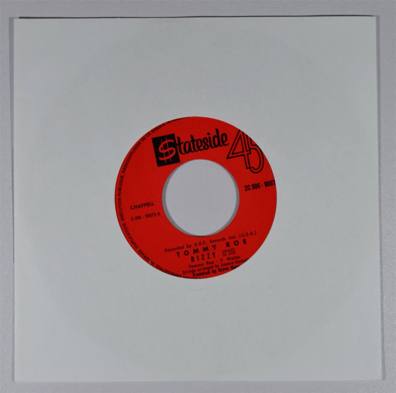 Dischi in vinile: Single: TOMMY ROE - Dizzy – Usato da Frenkendorf venduto da Yard-Sale-2000