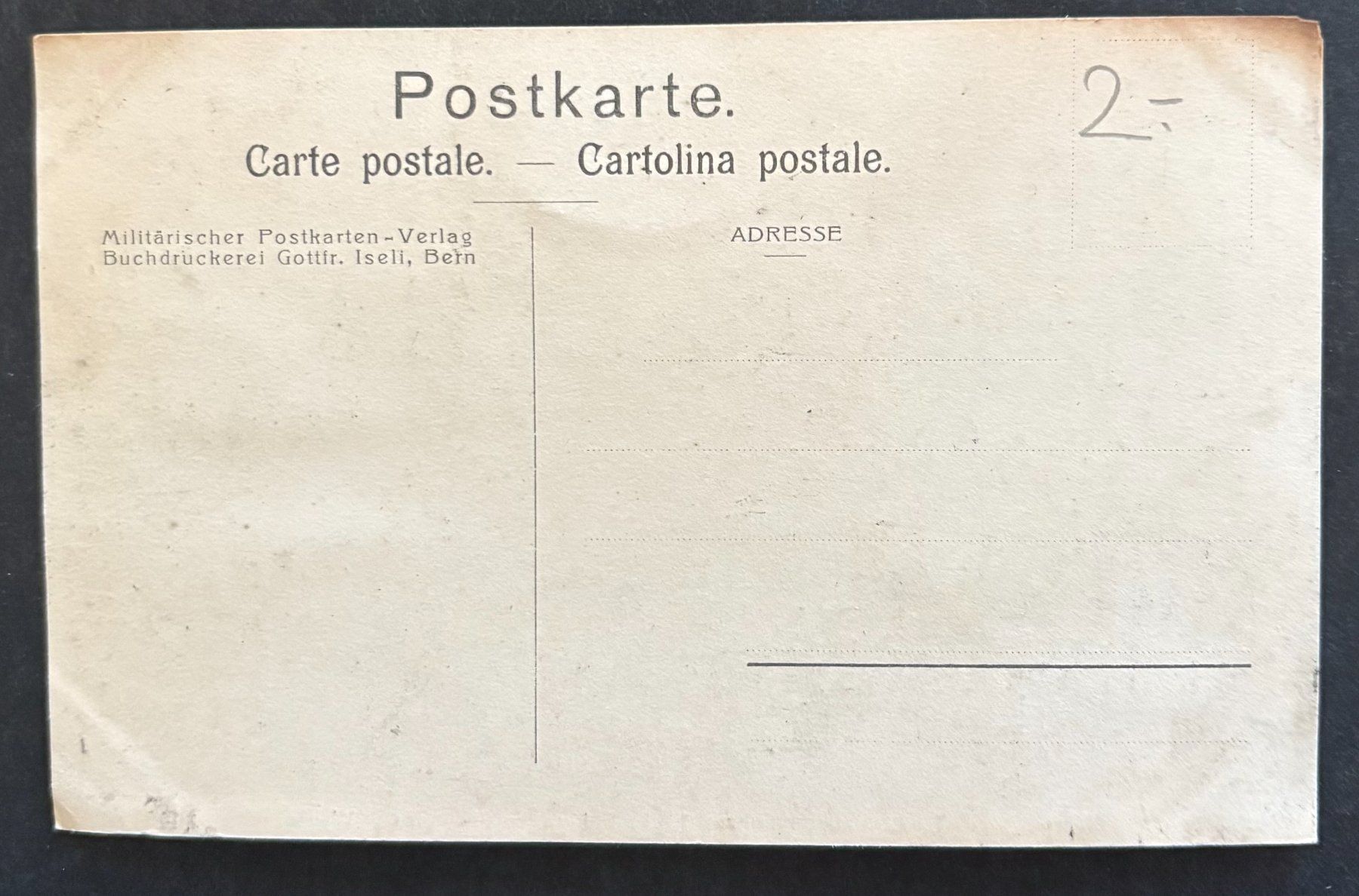 Ansichtskarten: ANSICHTSKARTE TRUPPENZUSAMMENZUG 1905 BEI WORB – Gebraucht aus Ostermundigen von crazy-horse-1840 1