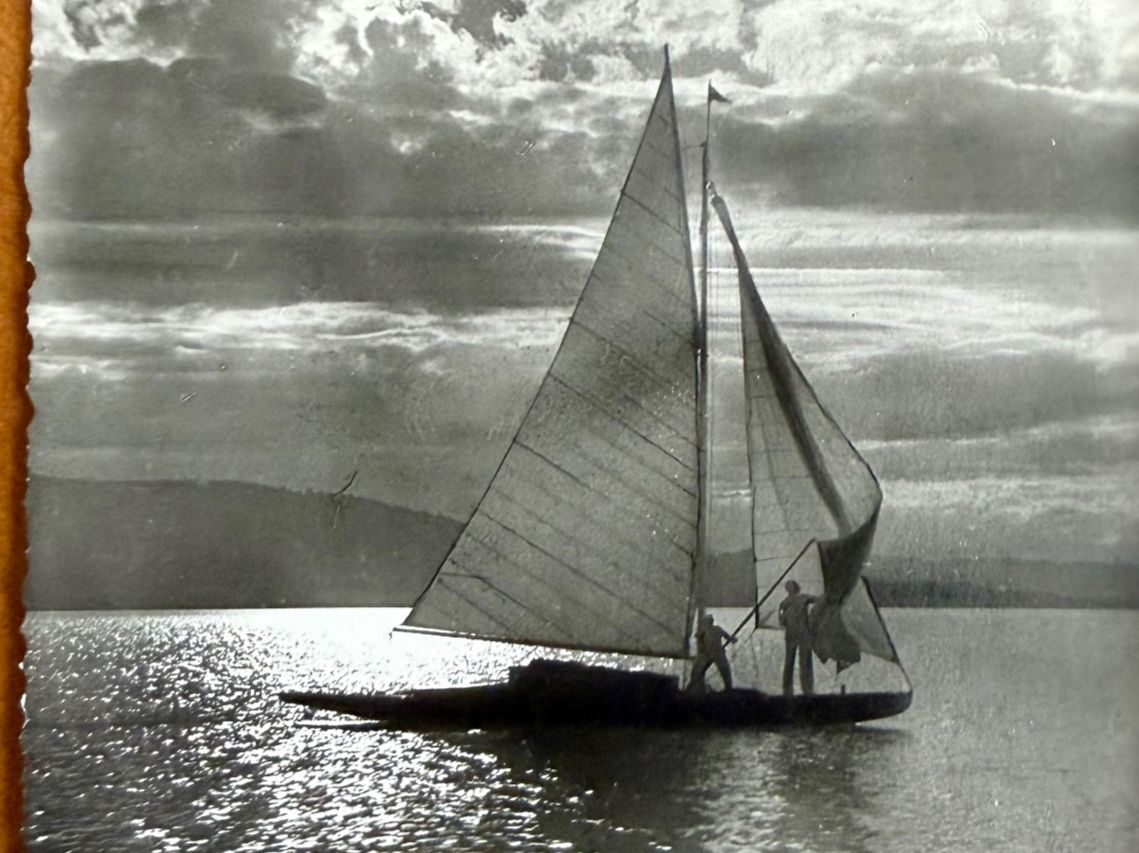 Ansichtskarten: Barque sur le Léman -1946 – Gebraucht aus Lutry von Ediego 1