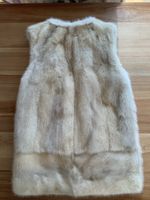 Pelz-Gilet in Creme - echte Kürschner-Handabeit Gr. XS