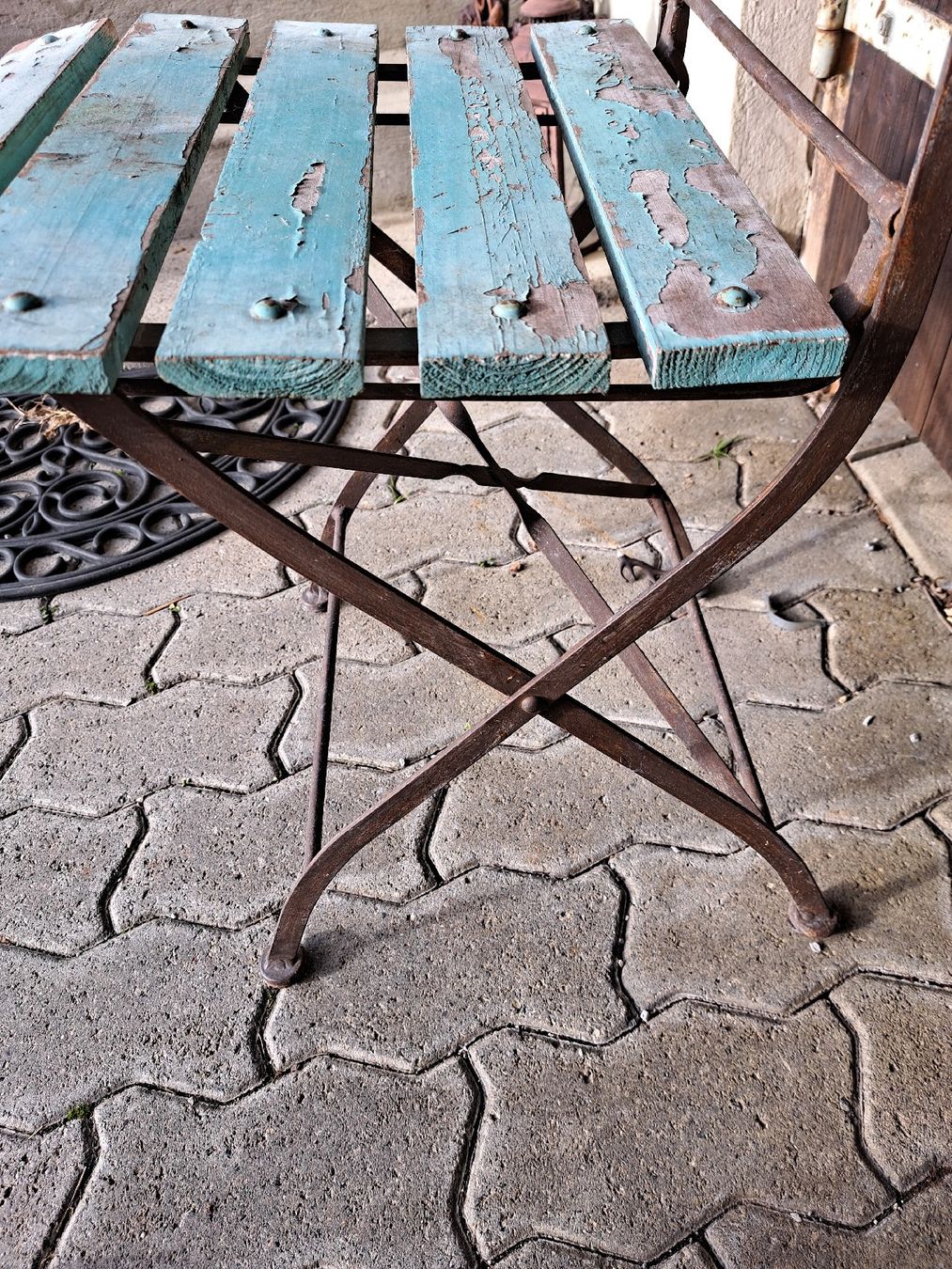 Sedie: Französischer Bistro Gartenstuhl antik – Usato da Kölliken venduto da Upcycling-by-Mc-TAM 4