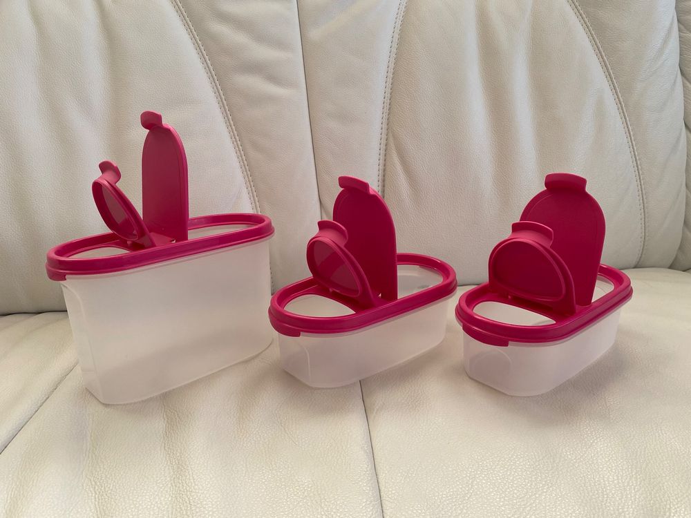 3 Stück Tupperware Vorratsbehälter mit Deckel NEU ! Kaufen auf Ricardo