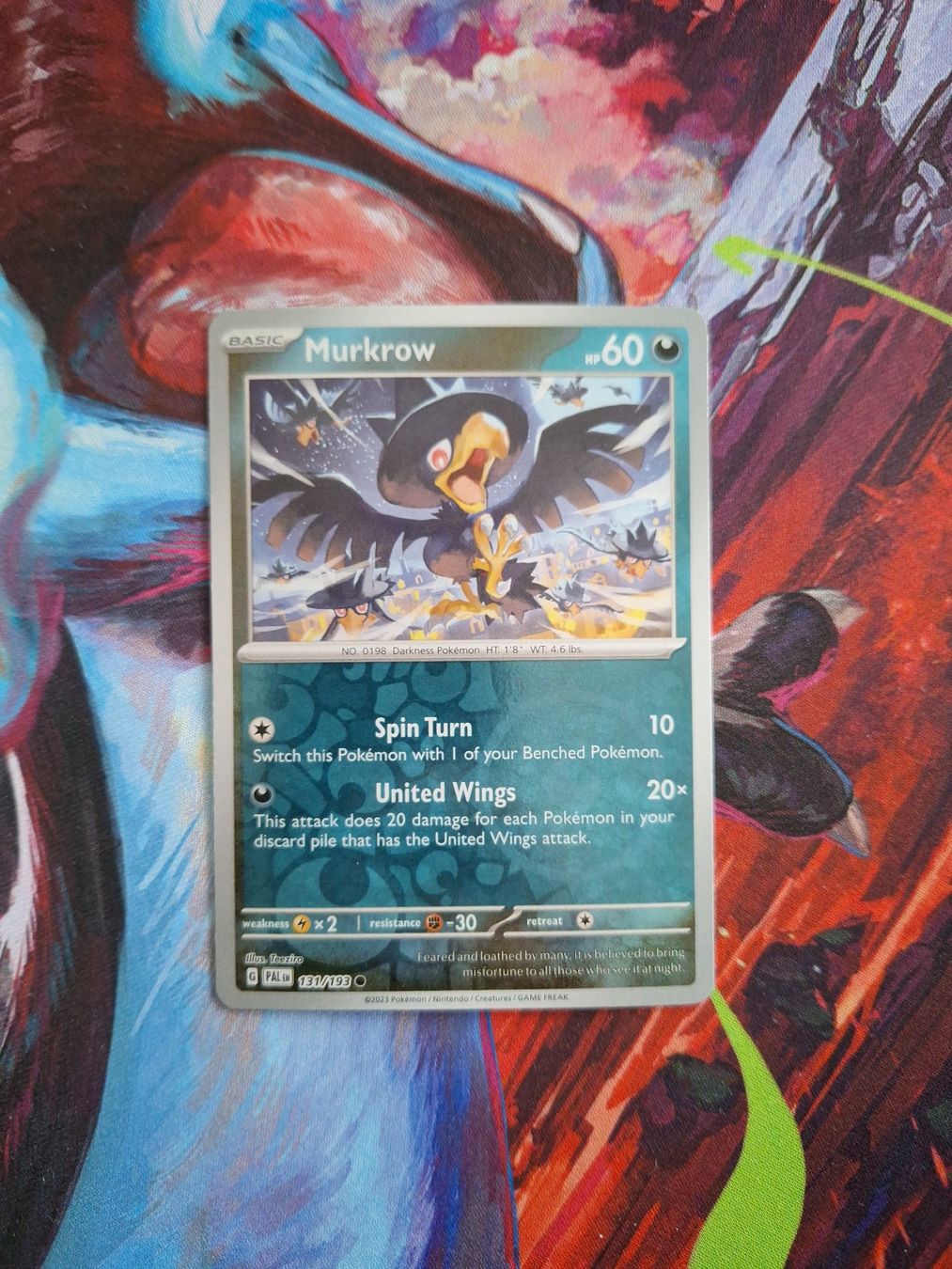 Pokémon Carte collezionabili: Murkrow - Reverse Holo - Pokemon Paldea Evolved – Usato da Altstätten SG venduto da GGsGameshop