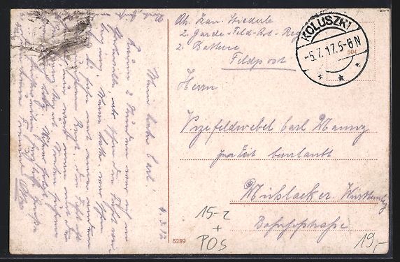 Cartoline postali: Posen, Zeppelin über der Berlinerstrass – Usato da Berlin venduto da bartko-reher 1