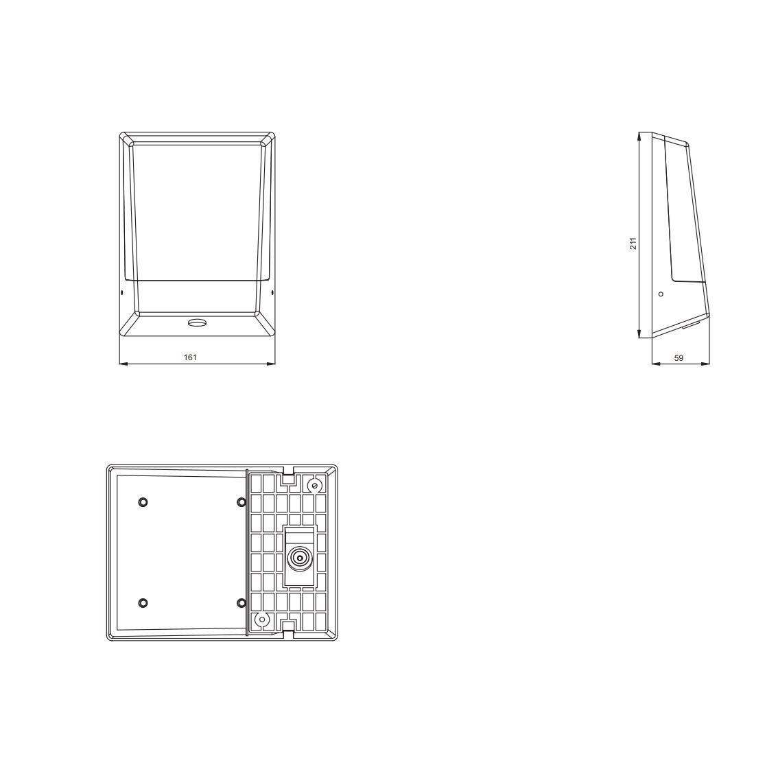 Lampade: LED Wandleuchte, IP54, 16 cm x 21 cm – Nuovo (secondo la descrizione) da Kreuzlingen venduto da Smart-Light 5