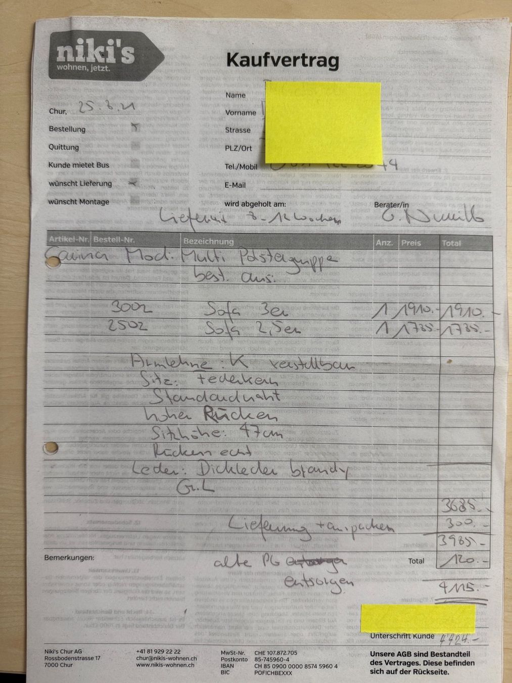 Divani: Leder Polstergruppe 3er 2er – Usato da Dürnten venduto da fifi2010 4