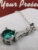Collier argent avec diamant de moissanite de 1 ct certifié