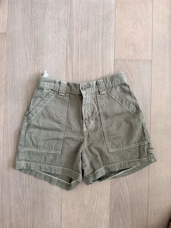 Reformation Jeans Shorts Size 25 Khaki Cotton Used