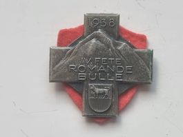 Insigne, 4ème Fête Romande de Bulle 1938.