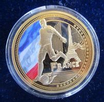 EM Teilnehmer Frankreich 2016 - Cu vergoldet