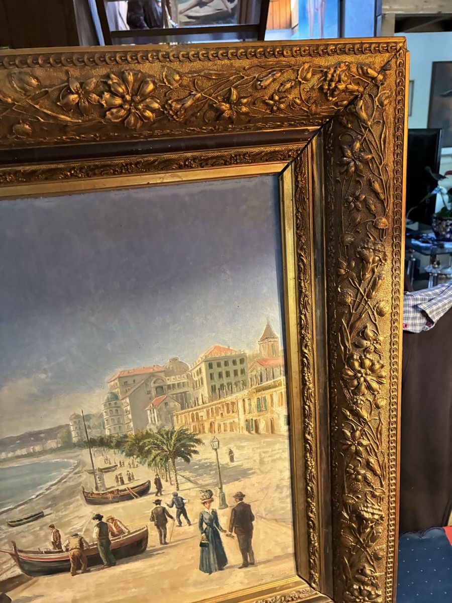 Tableaux: Denyo Frem - antikes Ölgemälde Nizza – D'occasion à Dornach par Rosengarten 3