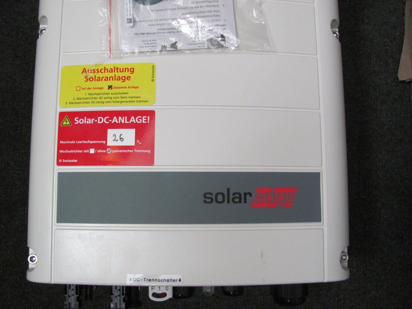 SolarEdge Inverter: Wechselrichter SolarEdge SE8K – Usato da Uznach venduto da Bimbolino