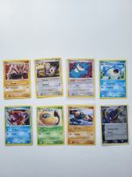 Vintage Pokémonkarten mit dem Künstler Tomokazu Komiya