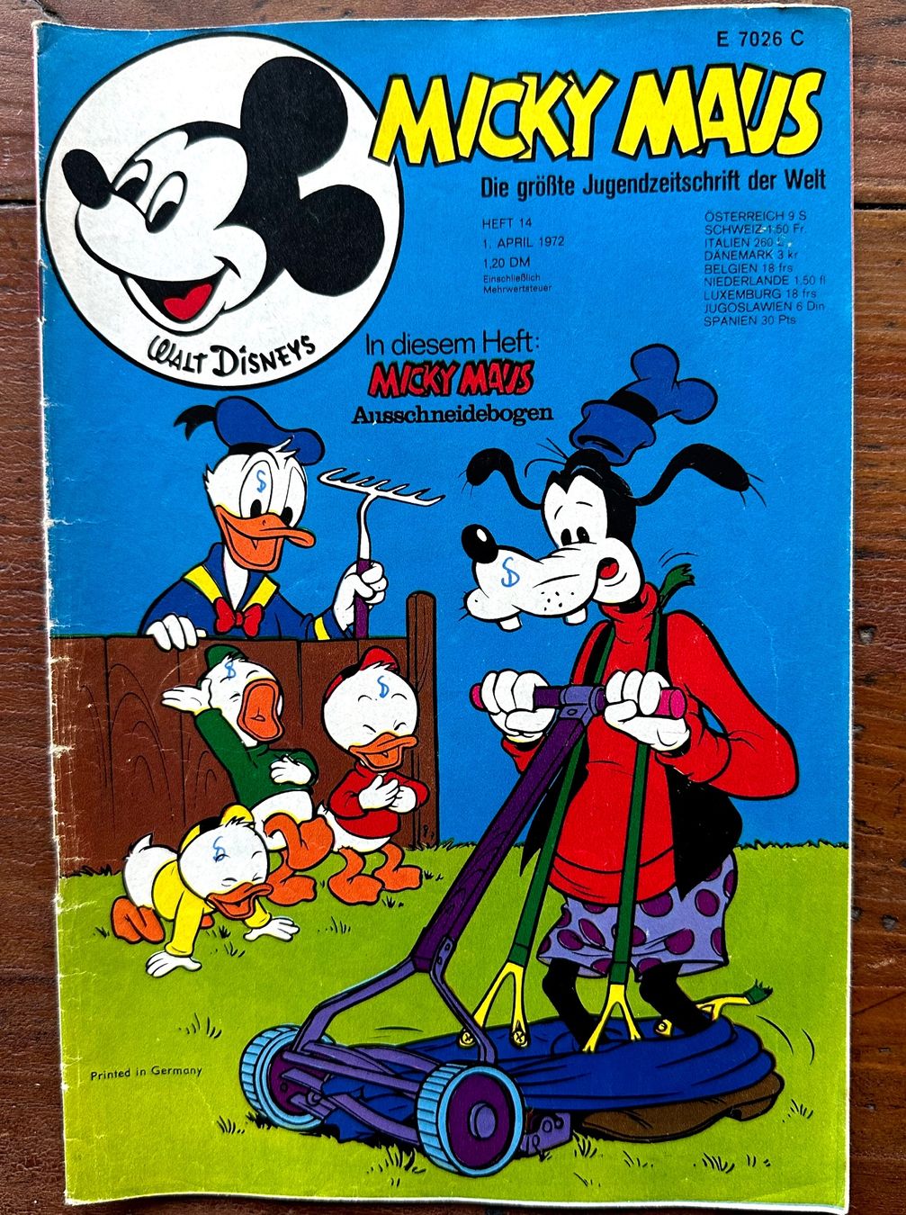 Comics: Micky Maus Nr. 14   1.4.1972, hunderte Comics ab 1.- – Gebraucht aus Seltisberg von quadartswiss