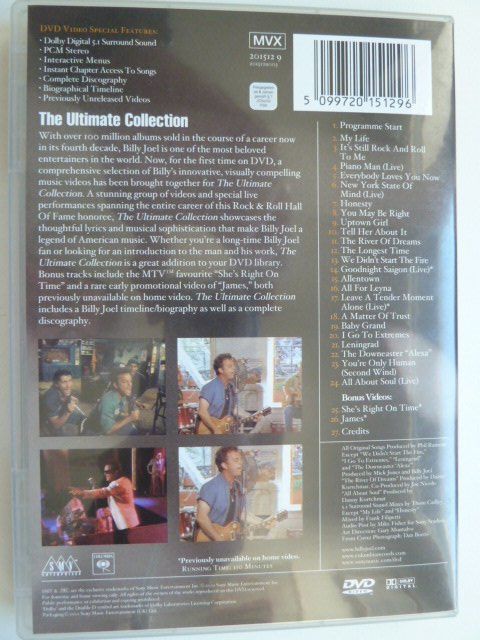 Alle DVDs: Billy Joel - The Ultimate Collection – Gebraucht aus Au ZH von sikoku 2
